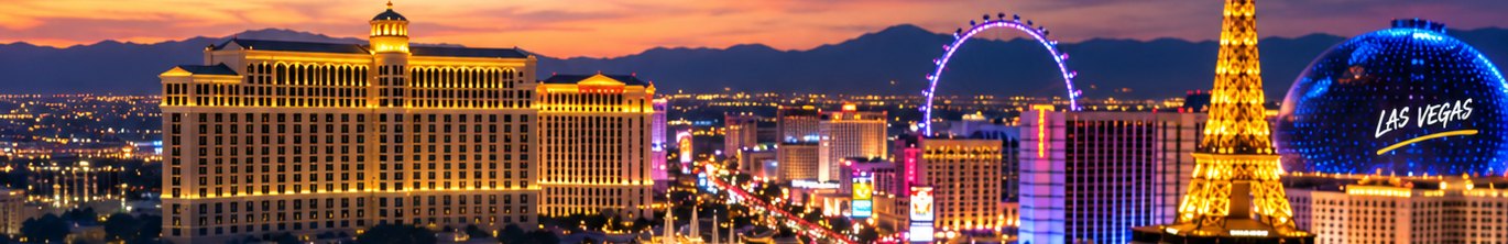 The Las Vegas Strip at dusk