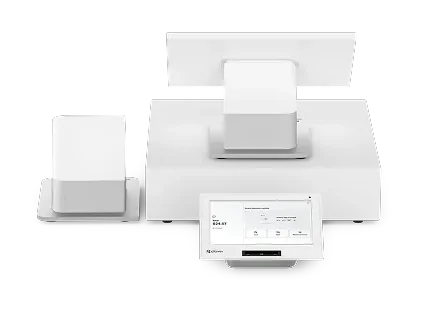Clover Station Duo POS with customer-facing display and receipt printer